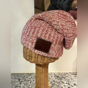 Love Your Melon Red Marled Beanie